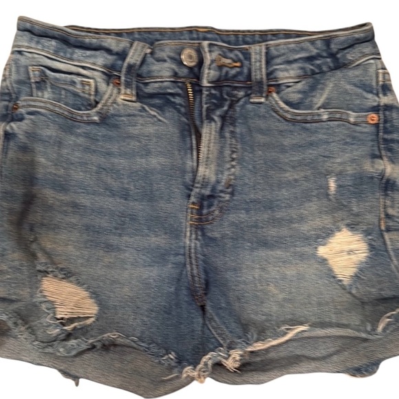 Distressed Denim Shorts - Picture 1 of 6